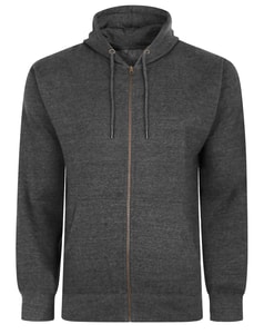 Bigdude Original Full Zip Hoody Charcoal Tall