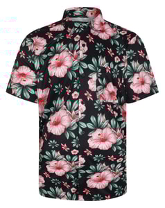 Bigdude Stretch Sublimation Short Sleeve Shirt Black