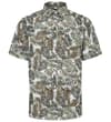 Leaf Print Short Sleeve Shirt White Tall