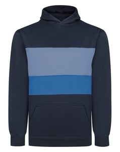 Bigdude Horizontal Cut & Sew Hoodie Navy Tall