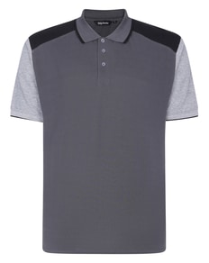 Bigdude Contrast Polo Charcoal