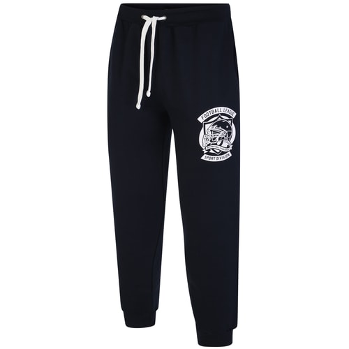 Bigdude American Football Print Joggers Navy