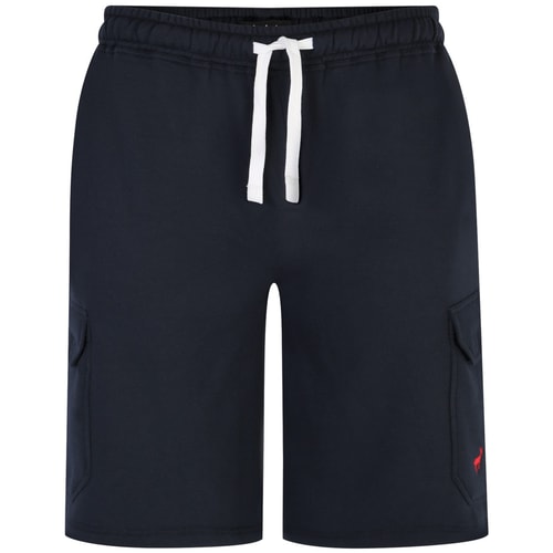 Bigdude Fleece Cargo Shorts Navy