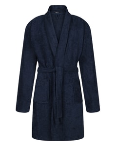 Bigdude Terry Towelling Dressing Gown Navy