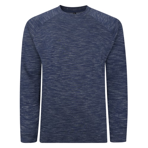 Bigdude Vintage Marl Jumper Navy Tall