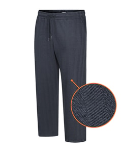 Bigdude Herringbone Joggers Navy