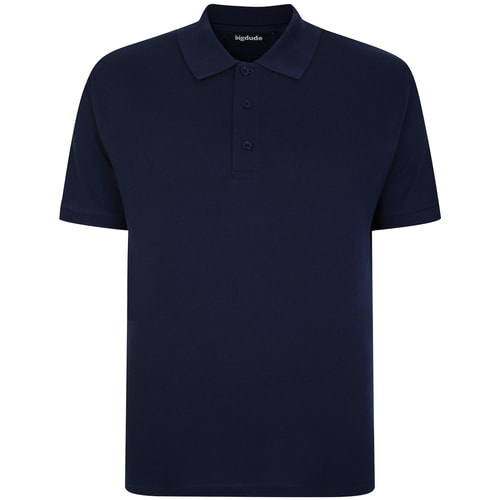 Bigdude Plain Polo Shirt- Navy
