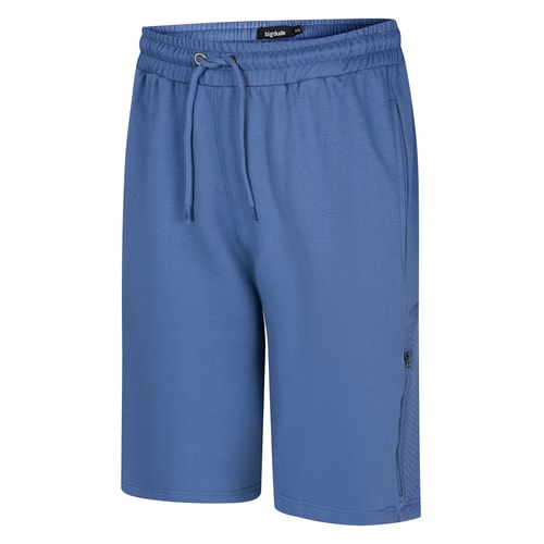 Bigdude Side Panel Fleece Shorts Dusty Blue