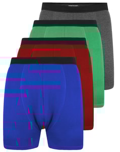Bigdude 4 Pack Jersey Knitted Boxer Shorts Assorted