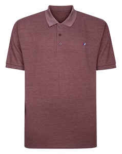 Bigdude Marl Polo Shirt Burgundy