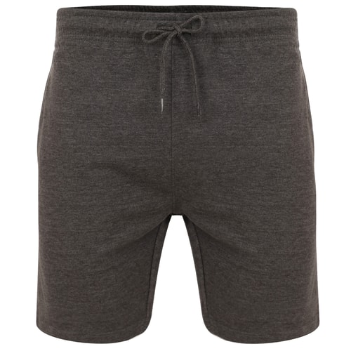 Bigdude Loop Back Jogger Shorts Charcoal