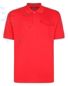 Bigdude Heavy Jersey Polo With Pocket Red