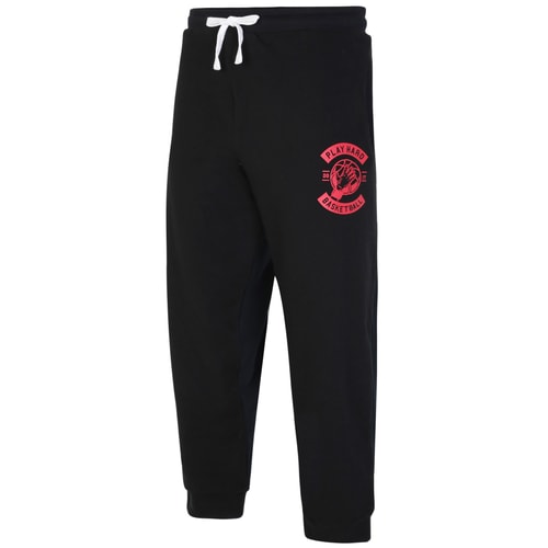 Bigdude Jogger With Basketball Print Black