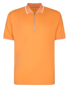 Bigdude Zipped Polo Shirt Apricot