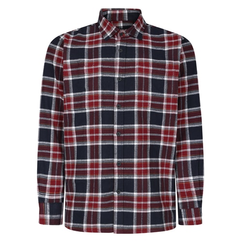 Bigdude Heavy Flannel Overshirt Navy
