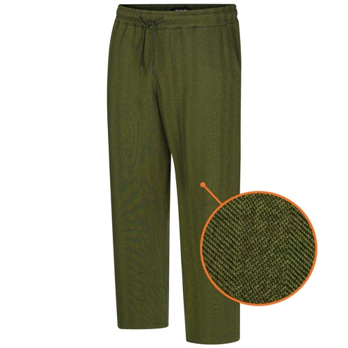 Bigdude Herringbone Joggers Dark Khaki