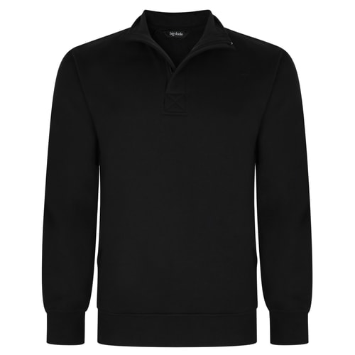 Bigdude Signature Half Zip Jumper Black