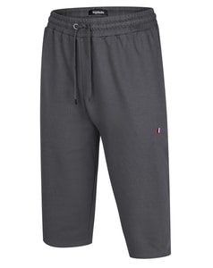 Bigdude 3/4 Length Joggers With Logo Charcoal