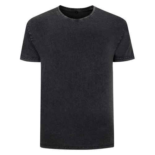 Bigdude Acid Wash T-Shirt Black