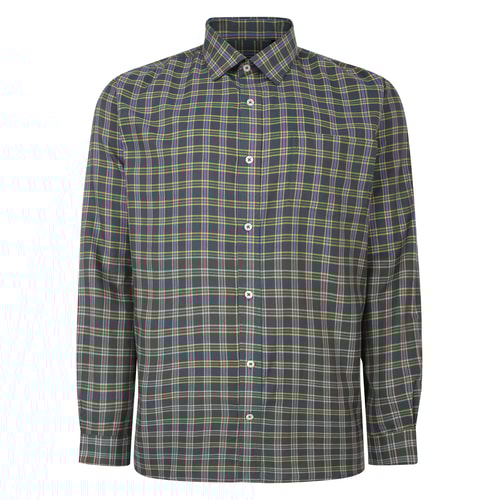 Bigdude Long Sleeve Check Shirt Mustard