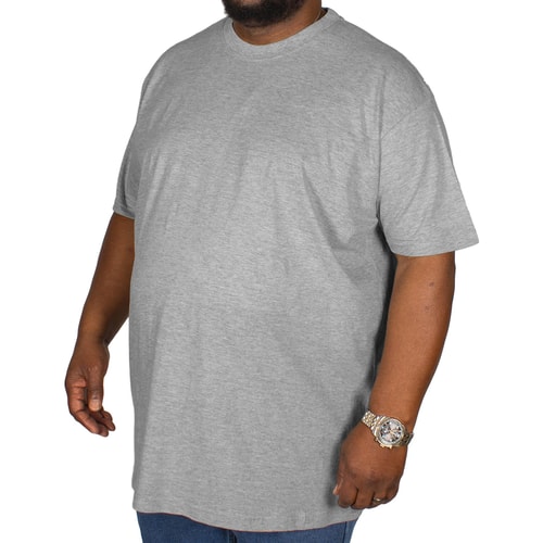 Bigdude Plain Crew Neck T-Shirt Grey Tall