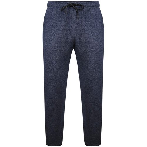 Bigdude Loopback Marl Joggers Navy