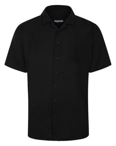 Bigdude Relaxed Short Sleeve Summer Shirt Black