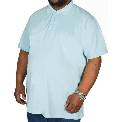 Bigdude Plain Polo Shirt Light Blue Tall