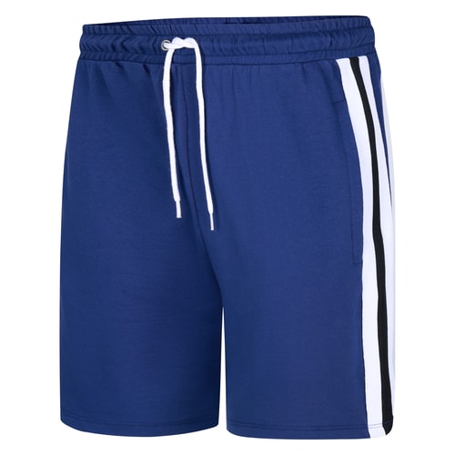 Bigdude Contrast Tape Loop Back Shorts Midnight Blue