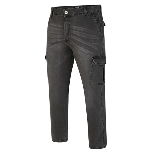 Bigdude Stretch Cargo Jeans Grey Wash