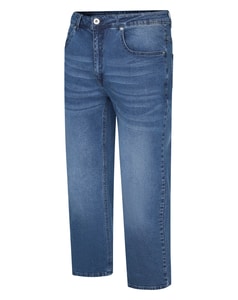 Bigdude Washed Stretch Jeans Mid Blue Wash
