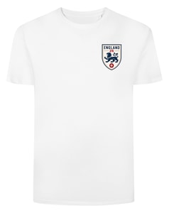 Bigdude England Football Print T-Shirt White