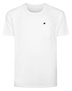 Bigdude Embroidered Pocket T-Shirt White