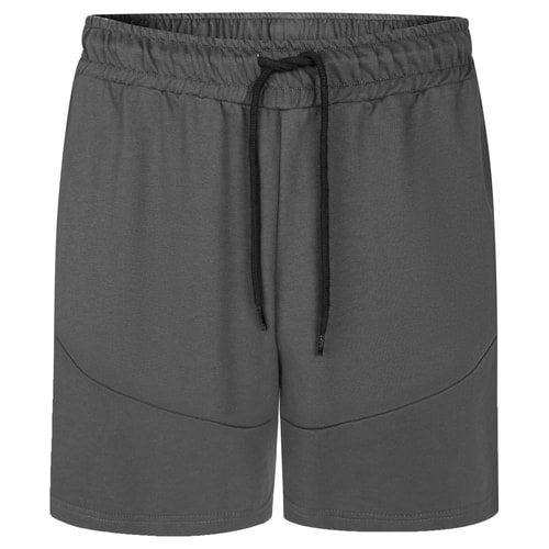 Bigdude Cut And Sew Shorts With Zips Charcoal