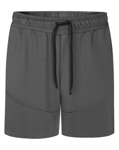 Bigdude Cut And Sew Shorts With Zips Charcoal