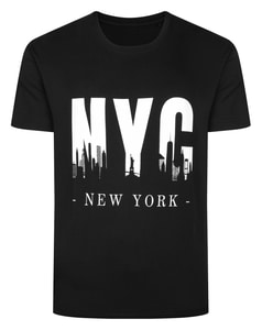 Bigdude NYC Print T-Shirt Black