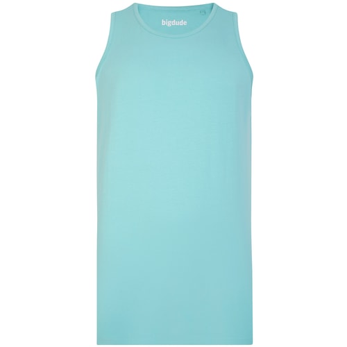 Bigdude Plain Vest Turquoise Tall