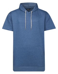 Bigdude Short Sleeve Hoody Dark Denim Marl