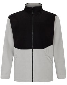 Bigdude Colour Block Lightweight Fleece Jacket Black