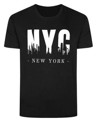 Bigdude NYC Print T-Shirt Black