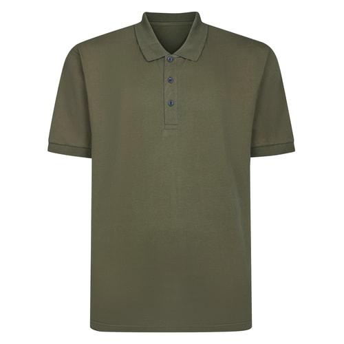 Bigdude Soft Jersey Summer Polo Shirt Dark Olive