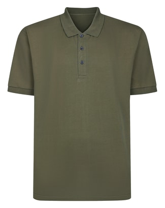 Bigdude Soft Jersey Summer Polo Shirt Dark Olive