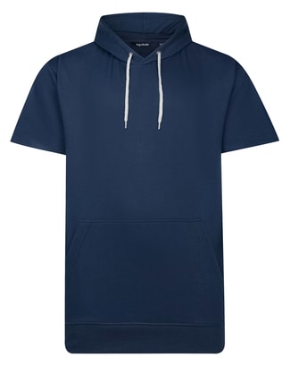 Bigdude Short Sleeve Hoody Navy Tall