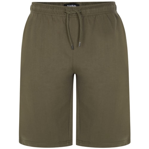 Bigdude Loop Back Jogger Shorts Khaki