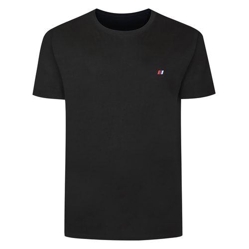 Bigdude Embroidered Logo T-Shirt Black