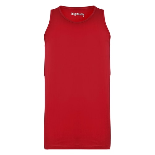 Bigdude Plain Vest Pepper Red