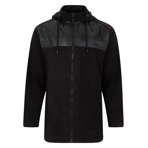 Bigdude Nylon Polar Fleece Jacket Black