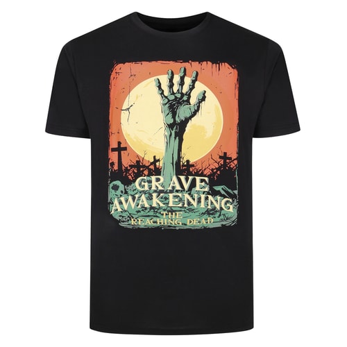 Bigdude Grave Awakening Print T-Shirt Black