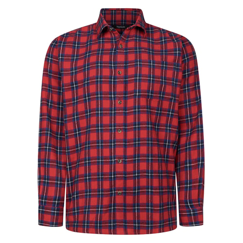 Bigdude Soft Flannel Shirt Pepper Red Tall