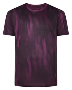 Bigdude Quickdry Camo Active T-Shirt Plum